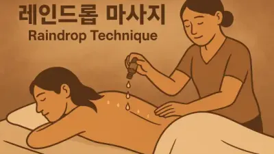 레인드롭 마사지, 뭉친 어깨, 뻐근한 허리, 안녕!