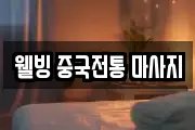 웰빙 중국전통 마사지