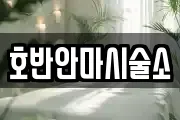 호반안마시술소