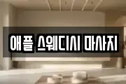 애플 스웨디시 마사지