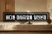 바디튠 마사지살롱 일산본점