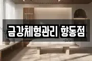 금강체형관리 향동점