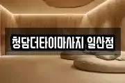 청담더타이마사지 일산점