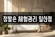 정발손 체형관리 일산점