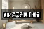 VIP 중국전통 마사지