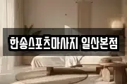 한송스포츠마사지 일산본점