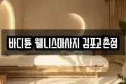 바디튠 웰니스마사지 김포고촌점