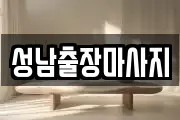 성남출장마사지