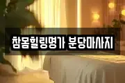 참몸힐링명가 분당마사지