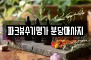 파크뷰수기명가 분당마사지
