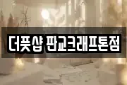 더풋샵 판교크래프톤점