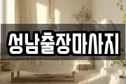 성남출장마사지