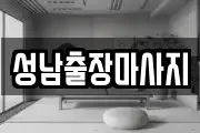 성남출장마사지
