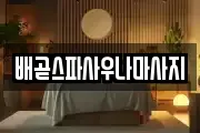 배곧스파사우나마사지