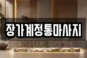 장가계정통마사지