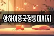 상하이중국정통마사지