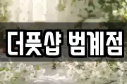 더풋샵 범계점