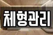 체형관리
