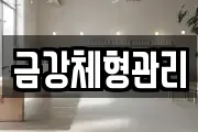 금강체형관리