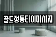골드정통타이마사지