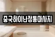중국하이난정통마사지