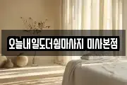오늘내일도더쉼마사지 미사본점