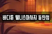 바디튠 웰니스마사지 동탄점