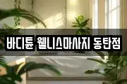 바디튠 웰니스마사지 동탄점
