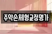 주약손체형교정명가