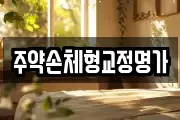주약손체형교정명가