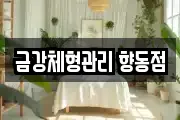 금강체형관리 향동점