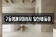 구동명쾌유마사지 일산웨돔점