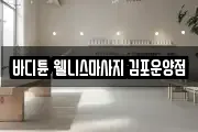 바디튠 웰니스마사지 김포운양점