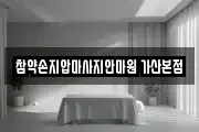 참약손지압마사지안마원 가산본점
