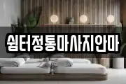 쉼터정통마사지안마