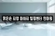 맑은손 지압 마사지 힐링센터 안마원