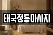 태국정통마사지