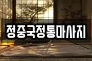 정중국정통마사지