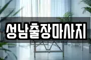 성남출장마사지