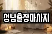 성남출장마사지