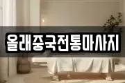 올래중국전통마사지