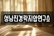 성남진경락지압연구소