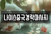 나이스중국경락마사지