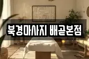 북경마사지 배곧본점