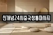 신개념24시중국정통마사지