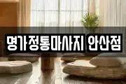 명가정통마사지 안산점