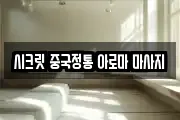 시크릿 중국정통 아로마 마사지