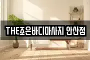 THE조은바디마사지 안산점