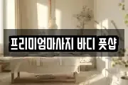 프리미엄마사지 바디 풋샵