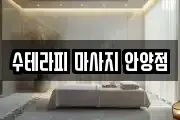 수테라피 마사지 안양점